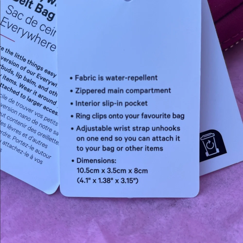 Authentic Lululemon Everywhere Belt Bag Nano - Picture 15 of 16